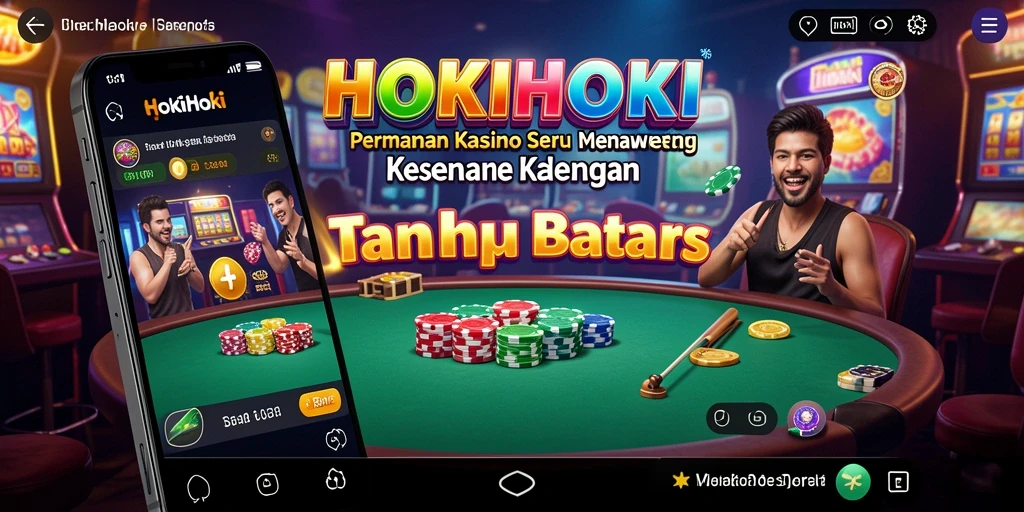 Screenshot HOKIHOKI menunjukkan gameplay kasino yang seru dan menegangkan.
