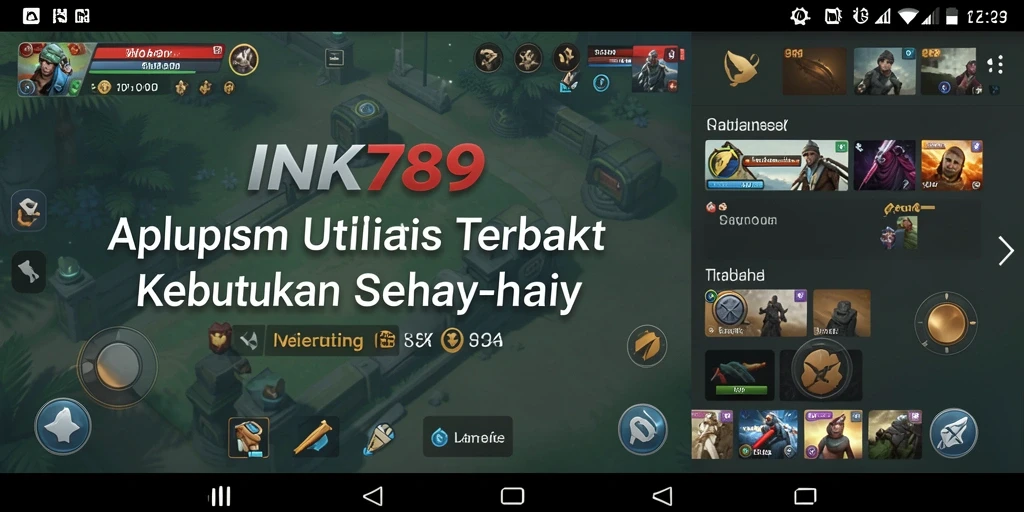Tampilan utama screenshot INK789 yang menunjukkan fitur utilitasnya.