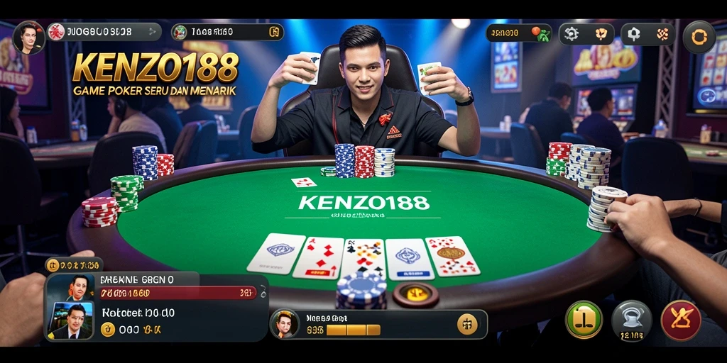 Tangkapan layar gameplay Poker yang mendebarkan.