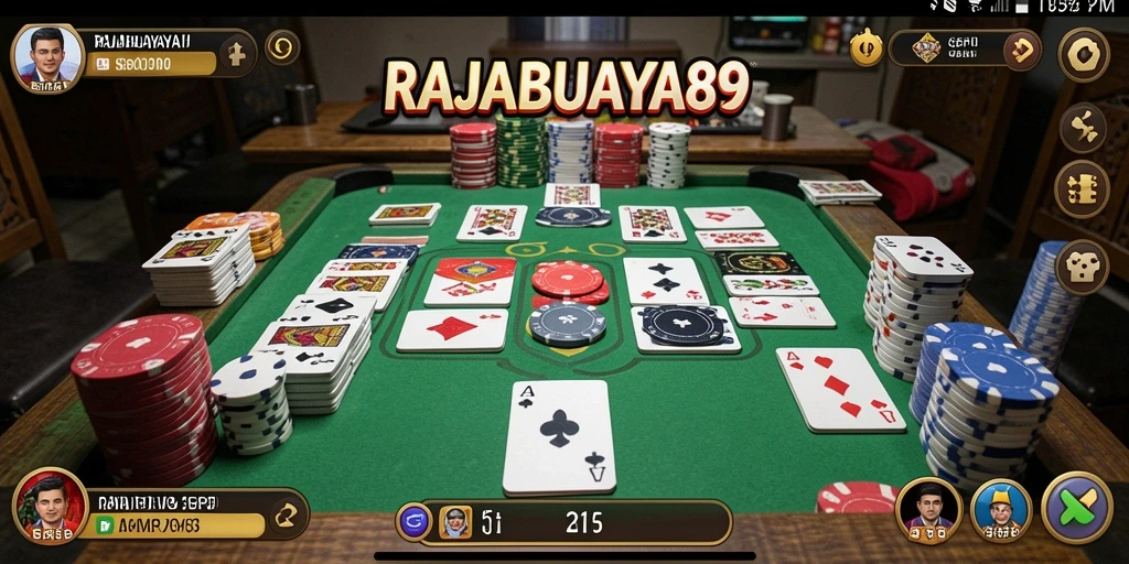 Gameplay menarik dari RAJABUAYA89 yang menggambarkan keseruan permainan Gaple.