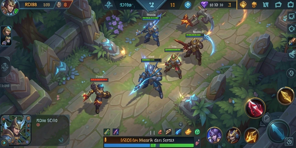 Tangkap momen seru dalam pertarungan game MOBA RDI88.