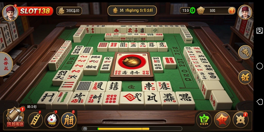 Screenshot SLOT138 menampilkan gameplay Mahjong yang seru dan interaktif.