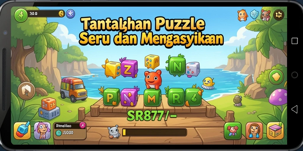 Tampilan gameplay menantang di SR877 dengan berbagai teka-teki.