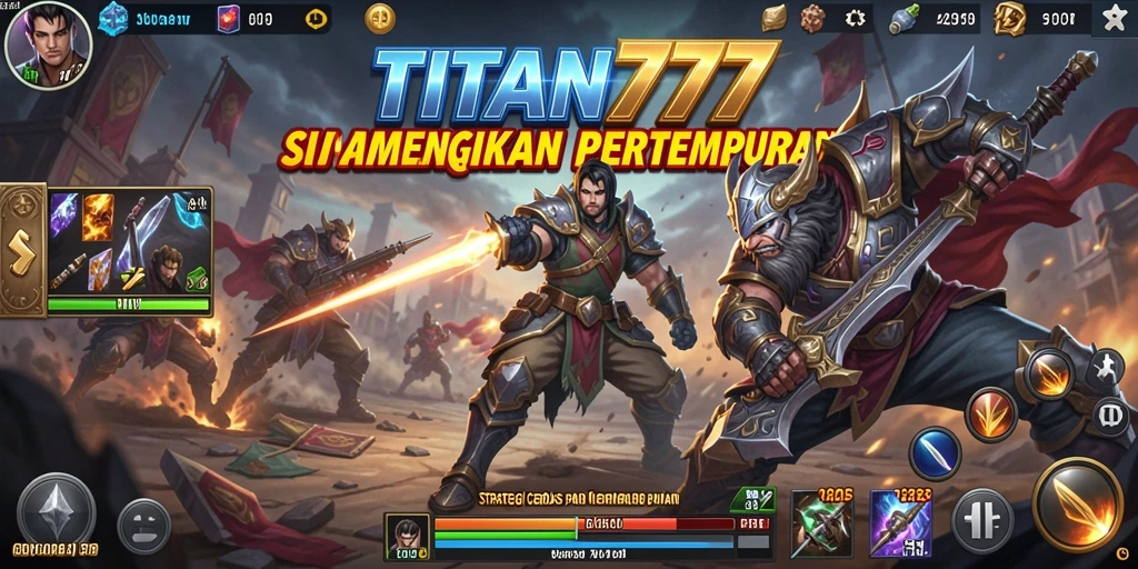 Screenshot utama TITAN777 menampilkan aksi seru dan strategi gameplay.