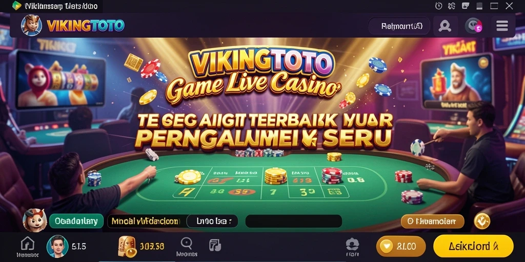 Screenshot dari gameplay VIKINGTOTO menghadirkan suasana kasino yang mendebarkan.