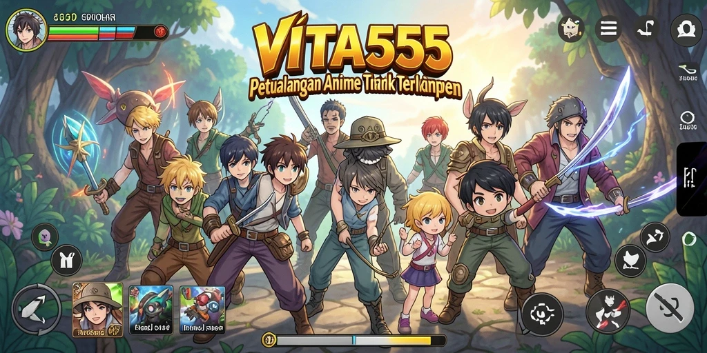 Tampilan menarik dari gameplay <strong>VITA555</strong> dengan karakter Anime yang memukau.