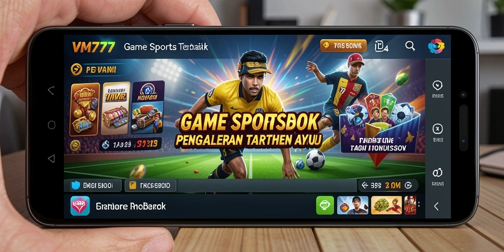 Screenshot tampilan gameplay Sportsbook yang menarik dari VM777.